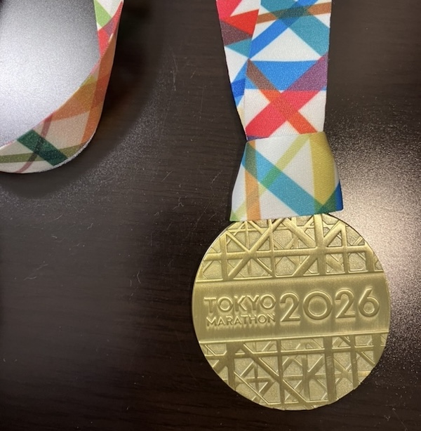 東京マラソン完走メダル